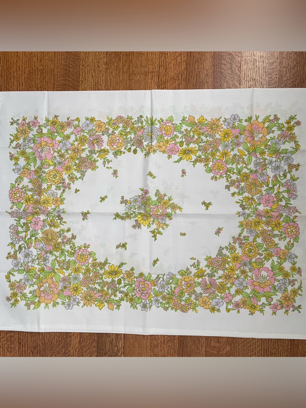 NOS Set of 2 Vintage Wildflower 1970s Pillowcases Percale Cottagecore JCPenney